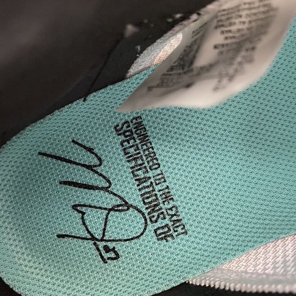 Nike Force Zoom Trout 7 White Black Baseball Cleats CI3134-102 Men's Size 8.5 - Picture 9 of 10